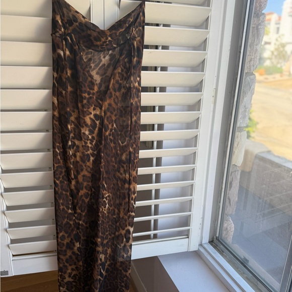 CVSA B Leopard Print Maxi Dress size S - Picture 5 of 7